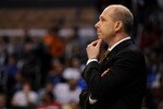 LOS ANGELES, CA - MARCH 12:  Head coach of the Arizona State Sun Devils, Herb Sendek, watches action during their game against the Arizona Wildcats during the Pacific Life Pac-10 Men's Basketball Tournament at the Staples Center on March 12, 2009 in Los Angeles, California.  (Photo by Harry How/Getty Images)