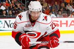 PHILADELPHIA - NOVEMBER 01:  Erik Cole #26 of the Carolina Hurricanes skates against the Philadelphia Flyers on November 1, 2010 at the Wells Fargo Center in Philadelphia, Pennsylvania. Flyers defeat the Hurricanes 3-2.  (Photo by Mike Stobe/Getty Images)