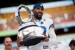 HONOLULU - JANUARY 30:  DeAngelo Hall, #23 of the Washington Red Skins, is the MVP of the 2011 NFL Pro Bowl at Aloha Stadium on January 30, 2011 in Honolulu, Hawaii. NFC won 55-41 over the AFC. (Photo by Kent Nishimura/Getty Images)