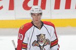 BUFFALO, NY - DECEMBER 23:  David Booth #10 of the Florida Panthers waits for a faceoff against the Buffalo Sabres  at HSBC Arena on December 23, 2010 in Buffalo, New York. Florida won 4-3.  (Photo by Rick Stewart/Getty Images)