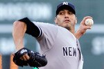 BOSTON - OCTOBER 2:  Andy Pettitte #46 of the New York Yankees throw during the first game of a doubleheader against the Boston Red Sox at Fenway Park October 2, 2010 in Boston, Massachusetts. (Photo by Jim Rogash/Getty Images)