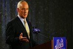 NEW YORK - OCTOBER 29:  Sandy Alderson answers questions during a press conference after being introduced as the general manager for the New York Mets on October 29, 2010 at Citi Field in the Flushing neighborhood of the Queens borough of New York City.  (Photo by Andrew Burton/Getty Images)