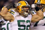 PHILADELPHIA, PA - JANUARY 09:  Clay Matthews #52 of the Green Bay Packers celebrates after a sack against the Michael Vick #7 of the Philadelphia Eagles during the 2011 NFC wild card playoff game at Lincoln Financial Field on January 9, 2011 in Philadelphia, Pennsylvania.  (Photo by Al Bello/Getty Images)