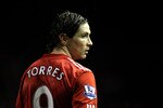 LIVERPOOL, ENGLAND - JANUARY 26:  Fernando Torres of Liverpool looks on during the Barclays Premier League match between Liverpool and Fulham at Anfield on January 26, 2011 in Liverpool, England. (Photo by Alex Livesey/Getty Images)