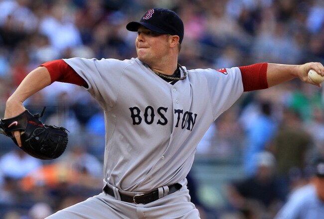 NEW YORK - SEPTEMBER 25:  Jon Lester #31 of the Boston Red Sox pitches against the New York Yankees during their game on September 25, 2010 at Yankee Stadium in the Bronx borough of New York City.  (Photo by Chris McGrath/Getty Images)