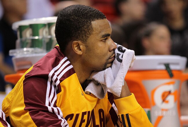 MIAMI, FL - JANUARY 31:  Ramon Sessions #3 of the Cleveland Cavaliers looks on dejected during a game against the Miami Heat  at American Airlines Arena on January 31, 2011 in Miami, Florida. NOTE TO USER: User expressly acknowledges and agrees that, by downloading and/or using this Photograph, User is consenting to the terms and conditions of the Getty Images License Agreement.  (Photo by Mike Ehrmann/Getty Images)