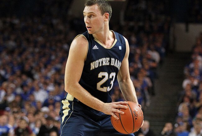 LOUISVILLE, KY - DECEMBER 08:  Ben Hansbrough #23 of the Notre Dame Fighting Irish dribbles the ball during the game against the Kentucky Wildcats   in the 2010 DIRECTV SEC/BIG EAST Invitational at Freedom Hall on December 8, 2010 in Louisville, Kentucky.  (Photo by Andy Lyons/Getty Images)