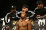 CHICAGO- OCTOBER 25:  Anderson Silva prepares before the Middleweight Title Bout at UFC's Ultimate Fight Night at Allstate Arena on October 25, 2008 in Chicago, Illinois. (Photo by Tasos Katopodis/Getty Images)