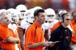 SHREVEPORT, LA - DECEMBER 28:  Head coach Mike Gundy of Oklahoma State watches a play against  Alabama on December 28, 2006 during the PetroSun Independence Bowl at Independence Stadium in Shreveport, Louisiana. (Photo by Chris Graythen/Getty Images)