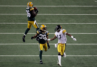 Nick Collins Interception For TD In Superbowl 45 Video: GB- Lead 21-17
