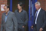 LONDON, ENGLAND - SEPTEMBER 03:  Pakistan bowler Mohammad Amir (C) leaves Kilburn police station after being questioned under caution on September 3, 2010 in London, England. Pakistan's cricketers have been provisionally suspended by the International Cricket Council for 'alleged irregular behaviour'.  (Photo by Peter Macdiarmid/Getty Images)