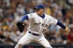 MILWAUKEE - SEPTEMBER 28: Starting pitcher Chris Capuano #39 of the Milwaukee Brewers delivers the ball against the San Diego Padres on September 28, 2007 at Miller Park in Milwaukee, Wisconsin. (Photo by Jonathan Daniel/Getty Images)