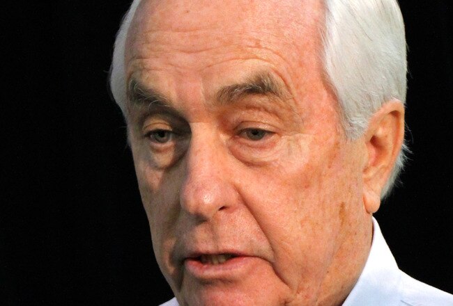 MOORESVILLE, NC - JANUARY 24:  Team owner Roger Penske speaks to the media,  during the NASCAR Sprint Media Tour hosted by Charlotte Motor Speedway, held at Penske Racing on January 24, 2011 in Mooresville, North Carolina.  (Photo by Jason Smith/Getty Images for NASCAR)