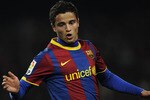 BARCELONA, SPAIN - JANUARY 26:  Ibrahim Afellay of Barcelona looks on during the Copa del Rey Semi Final First Leg match between Barcelona and Almeria at Camp Nou on January 26, 2011 in Barcelona, Spain. Barcelona won 5-0.  (Photo by David Ramos/Getty Images)