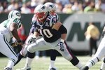 EAST RUTHERFORD, NJ - SEPTEMBER 20:  Logan Mankins #70 of the New England Patriots against the New York Jets at Giants Stadium on September 20, 2009 in East Rutherford, New Jersey.  (Photo by Nick Laham/Getty Images)