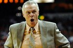 LAS VEGAS - NOVEMBER 20:  Head coach Bo Ryan of the Wisconsin Badgers reacts during a game against the UNLV Rebels at the Thomas & Mack Center November 20, 2010 in Las Vegas, Nevada. UNLV won 68-65.  (Photo by Ethan Miller/Getty Images)