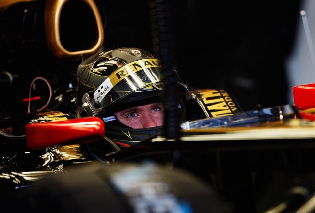 JEREZ DE LA FRONTERA, SPAIN - FEBRUARY 12:  Nick Heidfeld of Germany drives for the Renault team as a possible replacement for the injured Robert Kubica during day three of winter testing at the Circuito de Jerez on February 12, 2011 in Jerez de la Frontera, Spain.  (Photo by Mark Thompson/Getty Images)