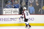 COLUMBUS, OH - FEBRUARY 11:  Peter Forsberg #21 of the Colorado Avalanche warms up prior to the start of the game against the Columbus Blue Jackets on February 11, 2011 at Nationwide Arena in Columbus, Ohio. Forsberg is making his debut with the Avalanche after a three year absence from the NHL. (Photo by John Grieshop/Getty Images)