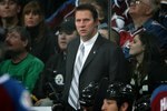 DENVER - NOVEMBER 08:  Head coach Joe Sacco of the Colorado Avalanche leads his team against the Edmonton Oilers during NHL action at the Pepsi Center on November 8, 2009 in Denver, Colorado. The Oilers defeated the Avalanche 5-3.  (Photo by Doug Pensinger/Getty Images)