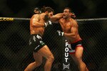 MANCHESTER, UNITED KINGDOM - APRIL 21: Andrei Arlovski of USA and Fabricio Werdum of Brazil in action during a Heavyweight bout of the Ultimate Fighting Championship at the Manchester Evening News Arena on April 21, 2007 in Manchester, England (Photo by Gary M. Prior/Getty Images).
