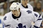 PITTSBURGH, PA - DECEMBER 08:  Colby Armstrong #9 of the Toronto Maple Leafs skates against the Pittsburgh Penguins at Consol Energy Center on December 8, 2010 in Pittsburgh, Pennsylvania.  Penguins defeated the Maple Leafs 5-2.  (Photo by Justin K. Aller/Getty Images)