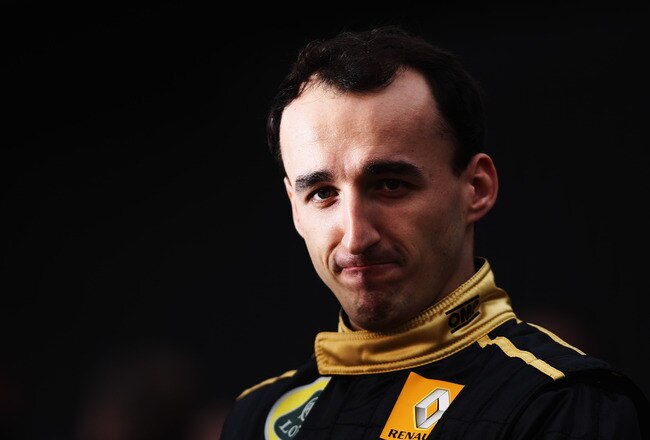VALENCIA, SPAIN - JANUARY 31:  Robert Kubica of Poland and Renault attends the unveiling of the new Lotus Renault GP R31 at the Ricardo Tormo Circuit on January 31, 2011 in Valencia, Spain.  (Photo by Paul Gilham/Getty Images)