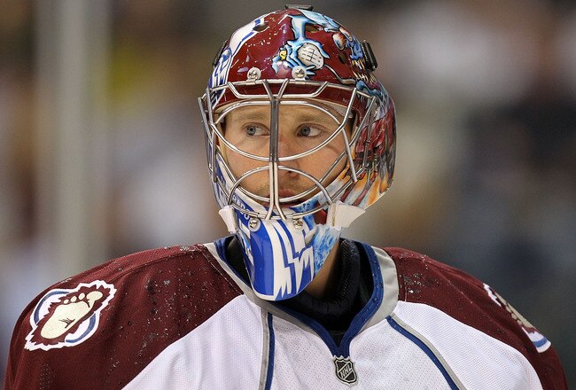 DALLAS - SEPTEMBER 30:  Goaltender Craig Anderson #41 of the Colorado Avalanche at American Airlines Center on September 30, 2010 in Dallas, Texas.  (Photo by Ronald Martinez/Getty Images)