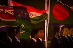 DHAKA, BANGLADESH - FEBRUARY 17: Captain MS Dhoni of India looks on during the opening ceremony of the 2011 ICC Cricket World Cup at the Bangabandhu National Stadium on February 17, 2011 in Dhaka, Bangladesh.  (Photo by Daniel Berehulak/Getty Images)