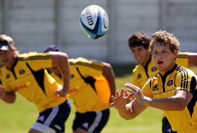 CAPE TOWN, SOUTH AFRICA - FEBRUARY 21: Gary van Aswegan in action during the DHL Stormers training session at the High Performance Centre, in Bellville on February 21, 2011 in Cape Town, South Africa (Photo by Ashley Vlotman/Gallo Images/Getty Images)