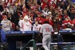 PHILADELPHIA - OCTOBER 06:  Edinson Volquez #36 of the Cincinnati Reds leaves Game 1 of the NLDS against the Philadelphia Phillies at Citizens Bank Park on October 6, 2010 in Philadelphia, Pennsylvania.  (Photo by Jeff Zelevansky/Getty Images)