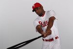 CLEARWATER, FL - FEBRUARY 22:  Ben Francisco #10 of the Philadelphia Phillies poses for a photo during Spring Training Media Photo Day at Bright House Networks Field on February 22, 2011 in Clearwater, Florida.  (Photo by Nick Laham/Getty Images)