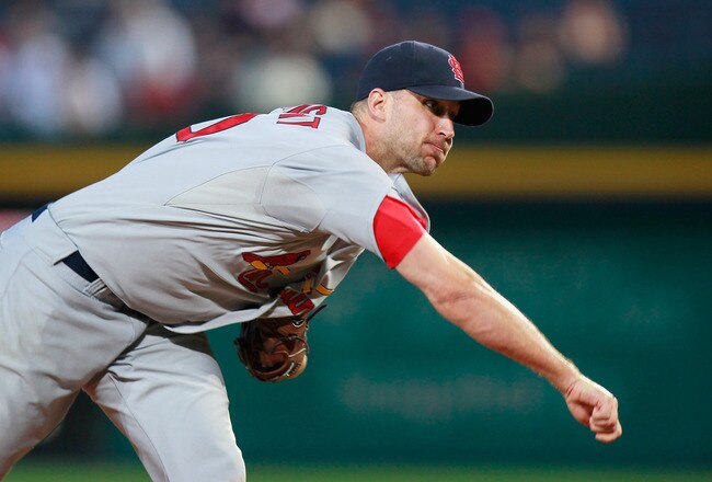 ATLANTA - SEPTEMBER 09:  Starting pitcher Adam Wainwright #50 of the St. Louis Cardinals against the Atlanta Braves at Turner Field on September 9, 2010 in Atlanta, Georgia.  (Photo by Kevin C. Cox/Getty Images)