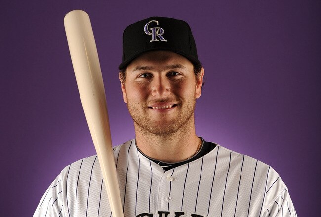 SCOTTSDALE, AZ - FEBRUARY 24:  Chris Iannetta #20 of the Colorado Rockies poses for a portrait during photo day at the Salt River Fields at Talking Stick on February 24, 2011 in Scottsdale, Arizona.  (Photo by Harry How/Getty Images)