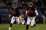 CHICAGO - SEPTEMBER 27:  Devin Hester #23 of the Chicago Bears returns a punt 62-yards for a touchdown in the fourth quarter against the Green Bay Packers at Soldier Field on September 27, 2010 in Chicago, Illinois.  (Photo by Jonathan Daniel/Getty Images)