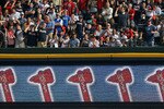 ATLANTA - OCTOBER 11:  Fans of the Atlanta Braves cheer against the San Francisco Giants during Game Four of the NLDS of the 2010 MLB Playoffs at Turner Field on October 11, 2010 in Atlanta, Georgia.  (Photo by Kevin C. Cox/Getty Images)