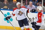 BUFFALO, NY - DECEMBER 23: Chris Higgins #21 and Dmitry Kulikov #7 of the Florida Panthers celebrate Higgins goal in the first period against the Buffalo Sabres at HSBC Arena on December 23, 2010 in Buffalo, New York.  (Photo by Rick Stewart/Getty Images)