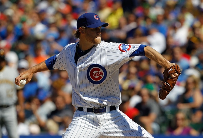 CHICAGO - JUNE 30: Andrew Cashner #4 of the Chicago Cubs pitches against the Pittsburgh Pirates at Wrigley Field on June 30, 2010 in Chicago, Illinois. The Pirates defeated the Cubs 2-0. (Photo by Jonathan Daniel/Getty Images)