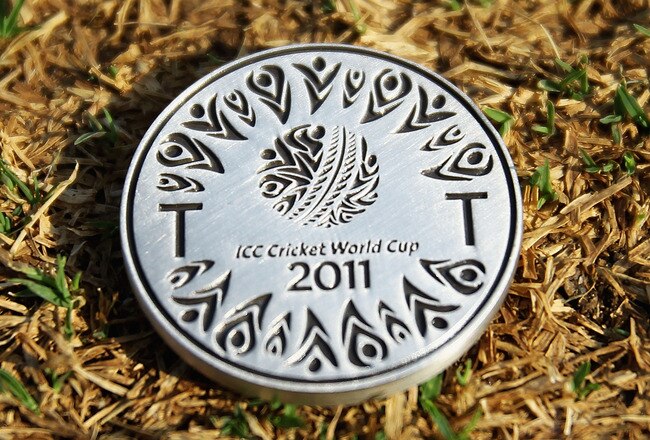 NAGPUR, INDIA - FEBRUARY 28:  A specially minted coin is seen ahead of the 2011 ICC World Cup Group A game between Canada and Zimbabwe at Vidarbha Cricket Association Ground on February 28, 2011 in Nagpur, India.  (Photo by Matthew Lewis/Getty Images)