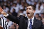 CINCINNATI, OH - DECEMBER 9: Butler Bulldogs head coach Brad Stevens looks on against the Xavier Musketeers at Cintas Center on December 9, 2010 in Cincinnati, Ohio. Xavier defeated Butler 51-49. (Photo by Joe Robbins/Getty Images)