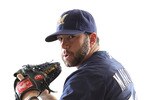 MARYVALE, AZ - FEBRUARY 24:  Shaun Marcum #18 of the Milwaukee Brewers poses for a portrait during Spring Training Media Day on February 24, 2011 at Maryvale Stadium in Maryvale, Arizona.  (Photo by Jonathan Ferrey/Getty Images)