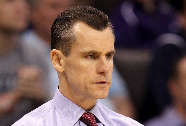 OKLAHOMA CITY - MARCH 18:  Head coach Billy Donovan of the Florida Gators looks on as he coaches against the BYU Cougars during the first round of the 2010 NCAA men�s basketball tournament at Ford Center on March 18, 2010 in Oklahoma City, Oklahoma.  (Photo by Ronald Martinez/Getty Images)
