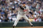 SEATTLE - JULY 18:  Aaron Laffey #32 of the Cleveland Indians pitches against the Seattle Mariners on July 18, 2008 at Safeco Field in Seattle, Washington. (Photo by Otto Greule Jr/Getty Images)