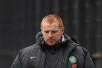 GLASGOW, SCOTLAND - MARCH 04:  Neil Lennon coach of Celtic arrives at the club's Barrowfield training ground on March 4, 2011 in Glasgow, Scotland. The club have accepted a reduced four-game touchline ban handed to Neil Lennon, following a successful appeal against the original six-game suspension.  (Photo by Jeff J Mitchell/Getty Images)