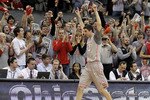 COLUMBUS, OH - MARCH 06:  Jon Diebler #33 of the Ohio State Buckeyes leaves the court after playing his final home game while playing the Wisconsin Badgers on March 6, 2011 at the Value City Arena in Columbus, Ohio. Ohio State won the game 93-65.  (Photo by Gregory Shamus/Getty Images)