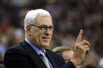 SACRAMENTO, CA - NOVEMBER 03:  Head coach Phil Jackson of the Los Angeles Lakers coaches his team against the Sacramento Kings at ARCO Arena on November 3, 2010 in Sacramento, California.  NOTE TO USER: User expressly acknowledges and agrees that, by downloading and or using this photograph, User is consenting to the terms and conditions of the Getty Images License Agreement.  (Photo by Ezra Shaw/Getty Images)