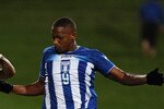 AUCKLAND, NEW ZEALAND - OCTOBER 09: Winston Reid of the All Whites competes with Georgie Welcome of Honduras during the International Friendly match between the New Zealand All Whites and Honduras at North Harbour Stadium on October 9, 2010 in Auckland, New Zealand.  (Photo by Hannah Johnston/Getty Images)