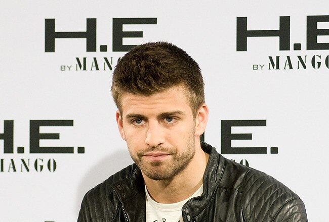 BARCELONA, SPAIN - MARCH 14:  FC Barcelona football player Gerard Pique attends a presentation by MANGO as the new face of 'He by Mango' campaign for Spring/Summer 2011 at the Casa Capell on March 14, 2011 in Barcelona, Spain.  (Photo by Robert Marquardt/Getty Images)