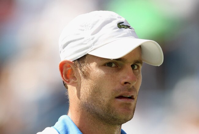 INDIAN WELLS, CA - MARCH 13:  Andy Roddick of the USA looks to his player's corner during his match against James Blake of the USA during the BNP Paribas Open at the Indian Wells Tennis Garden on March 13, 2011 in Indian Wells, California.  (Photo by Ezra Shaw/Getty Images)