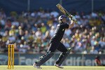 PERTH, AUSTRALIA - FEBRUARY 06: Luke Wright of England hits out during game seven of the Commonwealth Bank One Day International Series between Australia and England at WACA on February 6, 2011 in Perth, Australia.  (Photo by Tom Shaw/Getty Images)