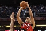 PHOENIX - DECEMBER 10:  Brandon Roy #7 of the Portland Trail Blazers puts up a shot over Channing Frye #8 of the Phoenix Suns during the NBA game at US Airways Center on December 10, 2010 in Phoenix, Arizona. The Trail Blazers defeated the Suns 101-94.  NOTE TO USER: User expressly acknowledges and agrees that, by downloading and or using this photograph, User is consenting to the terms and conditions of the Getty Images License Agreement.  (Photo by Christian Petersen/Getty Images)
